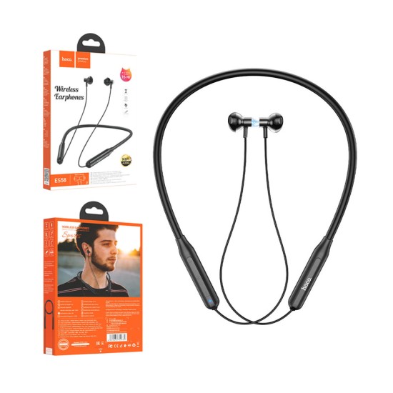 HOCO WIRELESS EARPHONES ES58 SOUND TIDE WITH MIC 200MAH BLACK